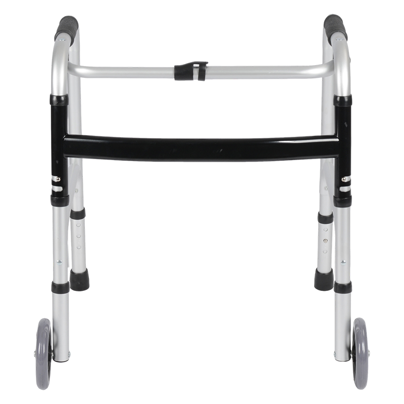 Fábrica OEM/ODM Andador Manual Multifuncional Leve com Rodas 60*50*60~65cm Andador Ajustável