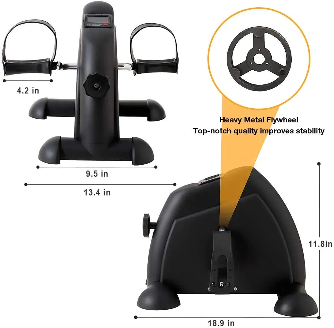 Exercitador de Pedal para Uso Doméstico para Exercícios de Pernas e Braços com Display LCD