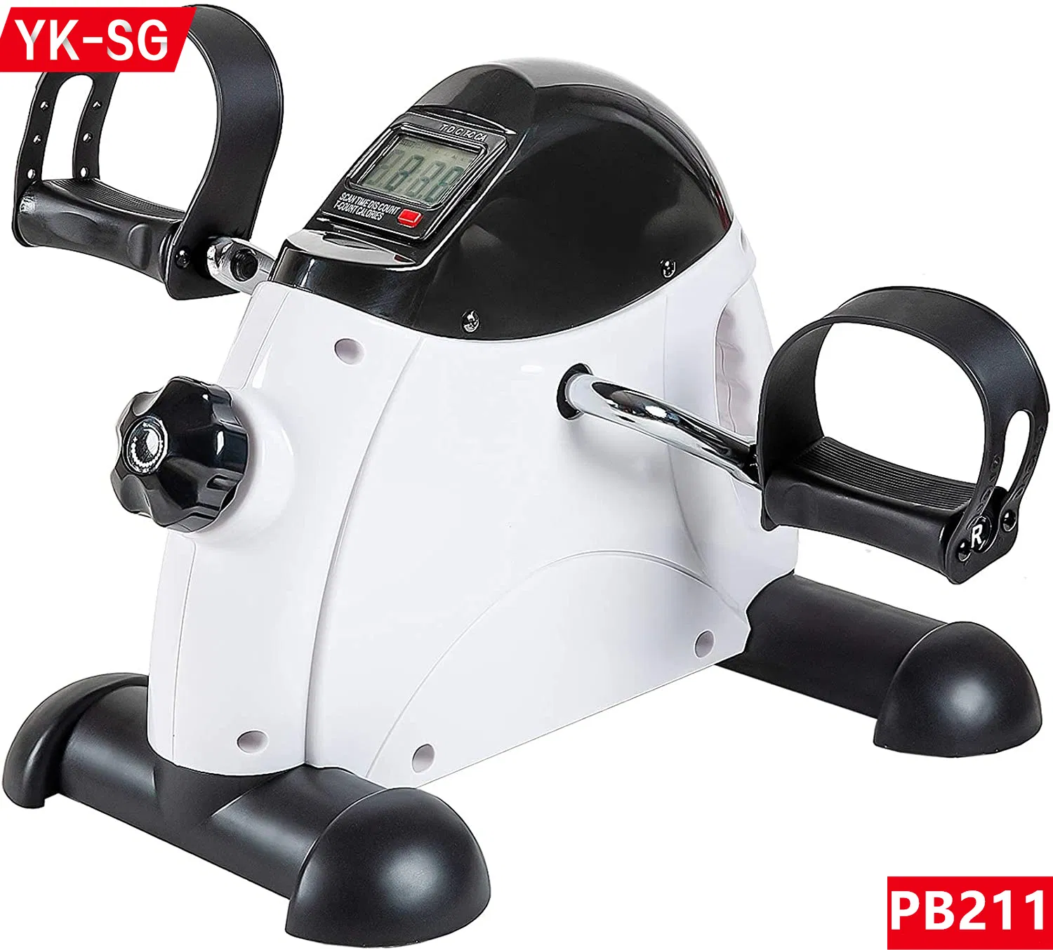 Exercitador de Pedal para Uso Doméstico para Exercícios de Pernas e Braços com Display LCD
