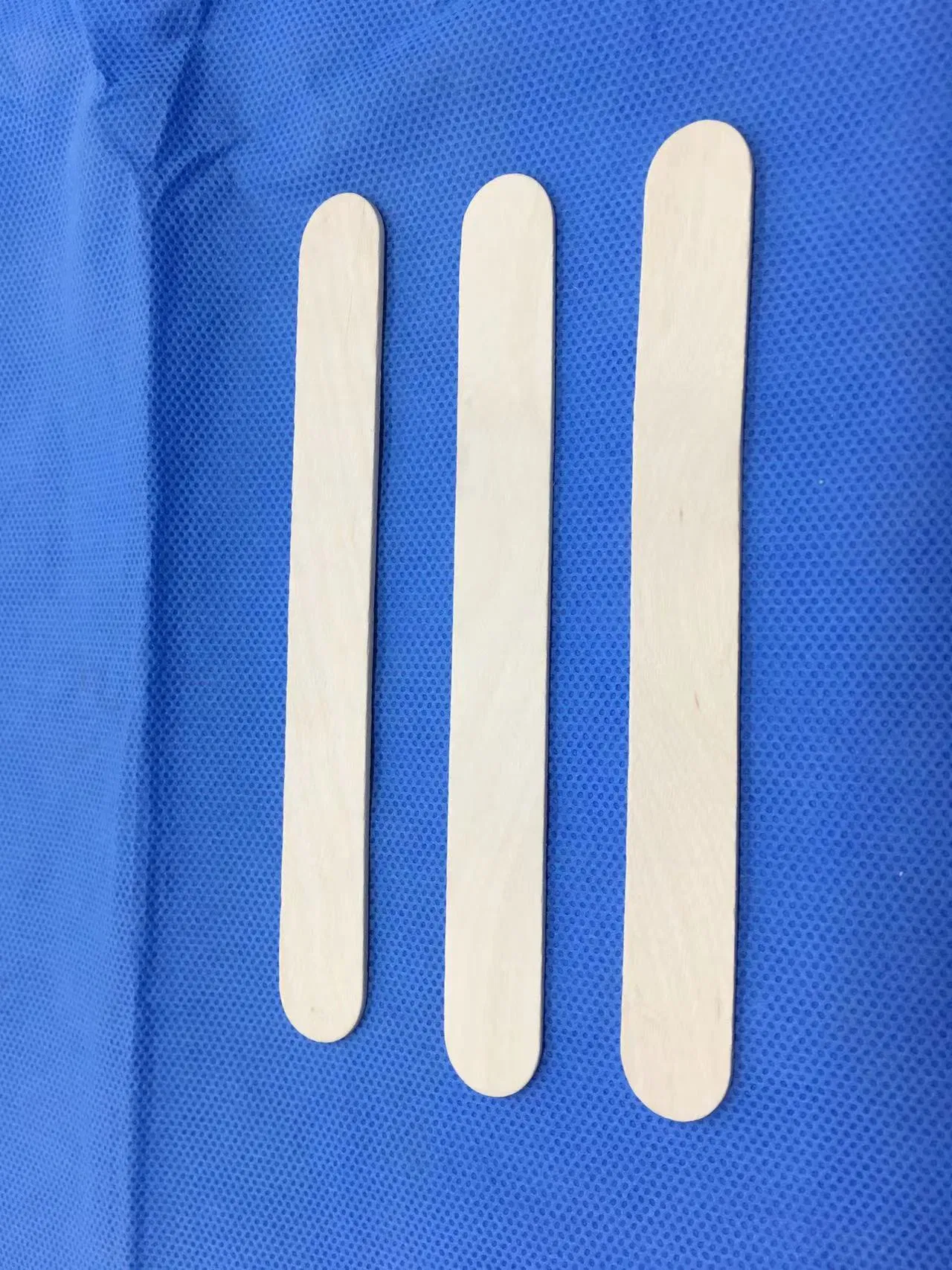 150mm Palitos de Depressor de Língua de Madeira com Canto Arredondado em Grau A