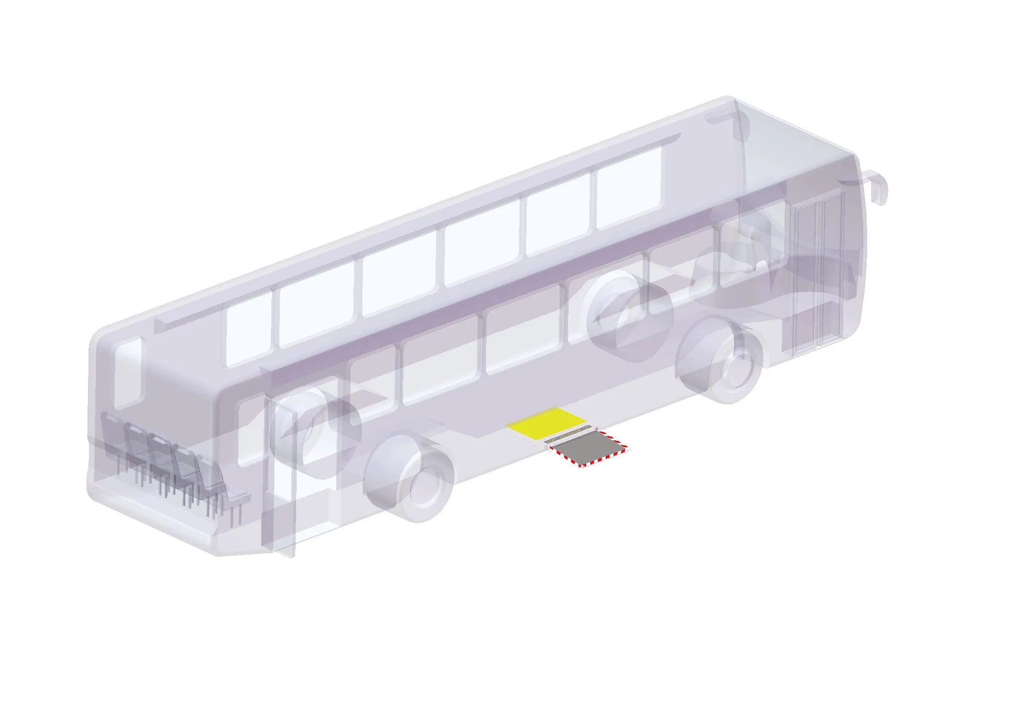 Rampa Deslizante Elétrica Ewr-Td para Cadeirante de Ônibus