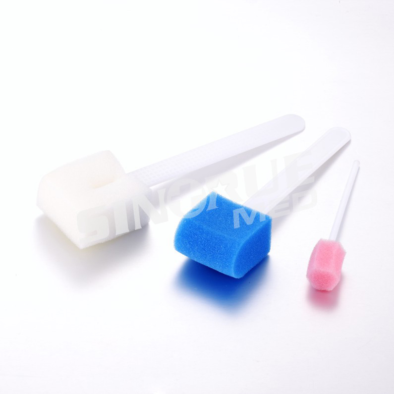 10cm 15cm 18cm Esponja Médica Descartável de Uso Único com Bastão Limpo