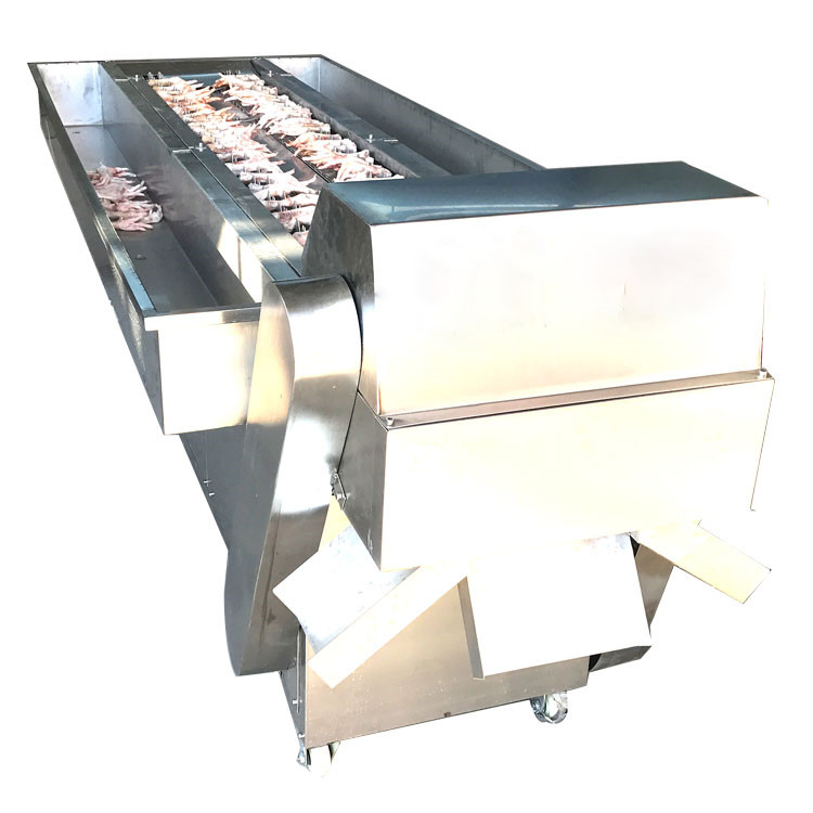 Linha de Equipamento de Processamento de Remoção de Pele de Pés de Frango Automática, Limpeza de Garras de Frango