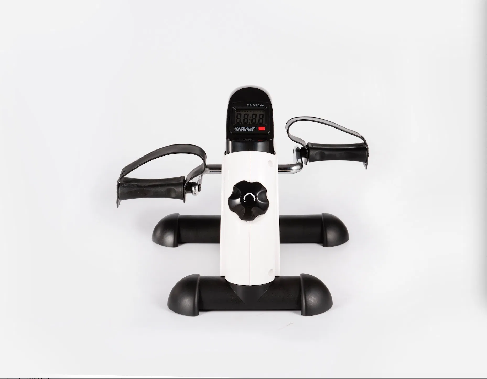 Treinador de Pedal Masculino Dobrável com Capa Externa de PP Manual Preto Equipamento de Ginástica Exercitador