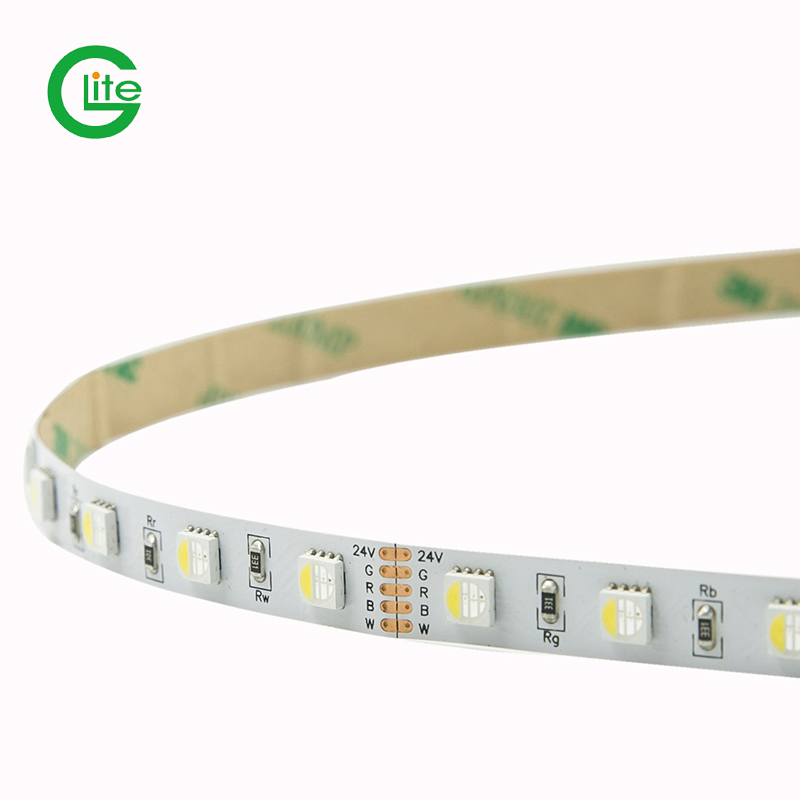 CE RoHS Certificate 24V Chip 5050 Side Emitting LED Light Strip RGBW