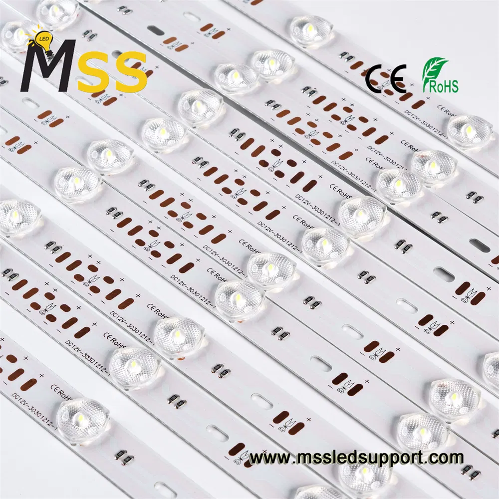 Diffuse Reflection DC12V 12LEDs LED Bar 3030 SMD LED Rigid High Bright LED Light Strip for Soft Light Box
