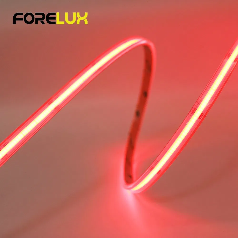 IP65 Waterproof Red Light Strip 24V COB LED Tape 480LEDs/M 10mm Wide