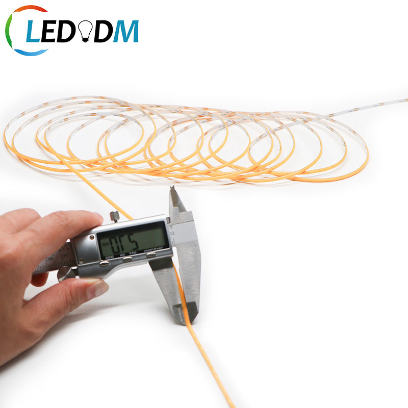 Flexible Brightest 12V 12 Volt 24V 480chips/M 3mm 4mm 5mm Dotless 2700K CRI90 Fcob COB LED Strip (ETL CE RHoS)
