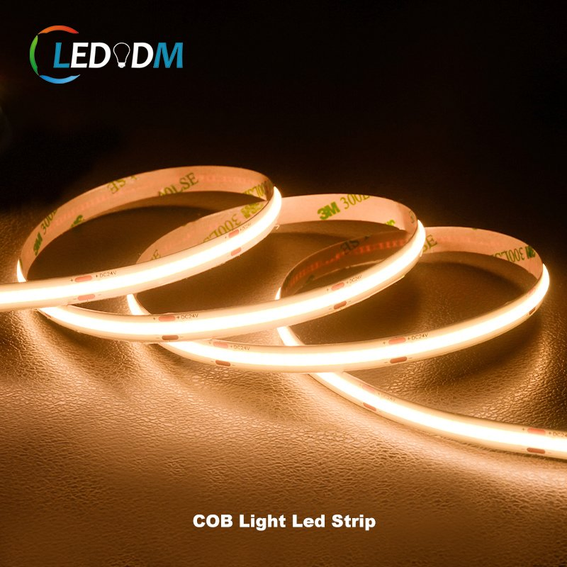 Dim to Warm 12V 1000 Lumen No Heat Flexible Cut Rgbic COB LED Vs LED Strip 10m China Fair Price IP68 Outdoor LED COB Strip with ETL CE Rhos