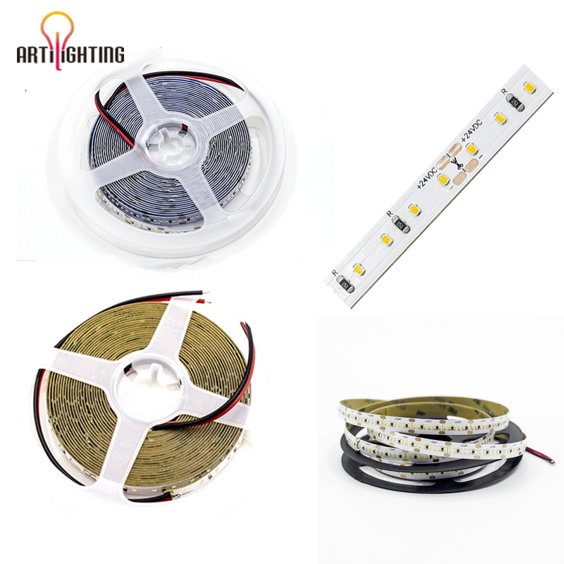 New Arrivals 5m SMD 2835 120LEDs/M 3000K 4000K 6500K RGB LED Strip Lights 12V 24V CCT Tunable White LED Strip