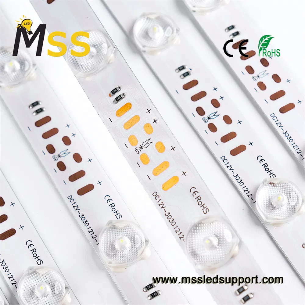 Diffuse Reflection DC12V 12LEDs LED Bar 3030 SMD LED Rigid High Bright LED Light Strip for Soft Light Box
