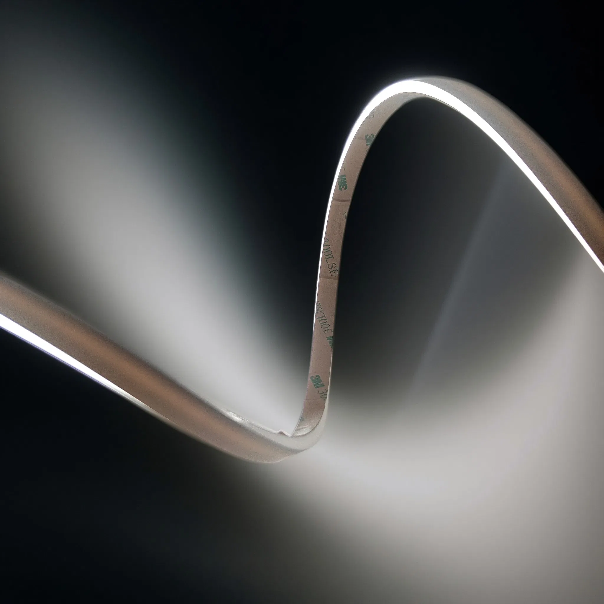 IP68 0804 Dual Color Ultra-Thin 12V 24V 480 Lamp COB Neon Silicone White LED Strip for Landscape Solid Side Emitting Black