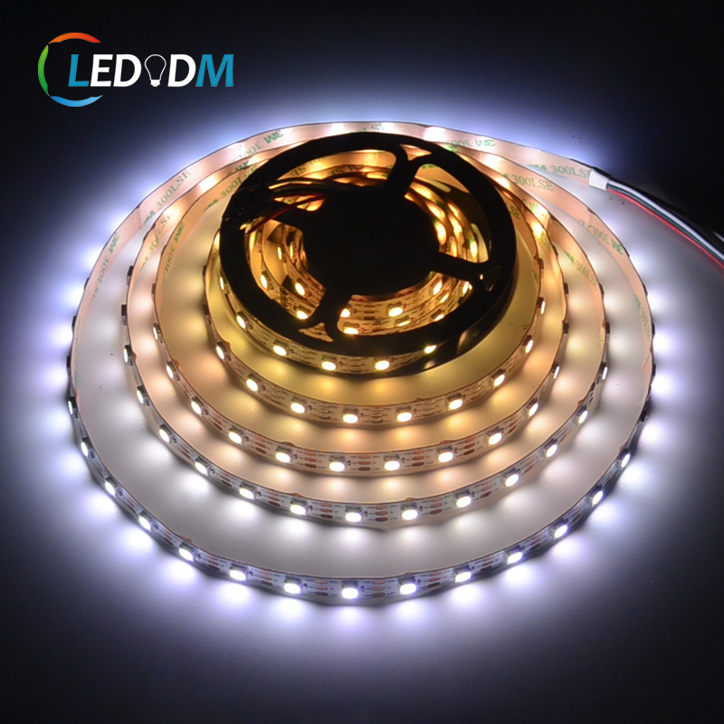 China Manufacturer 5V Ws2812b Ws2812 Sk6812 5050 RGB Color Chaging LED Strip Addressable Pixel Digital LED Lighting Strip with ETL