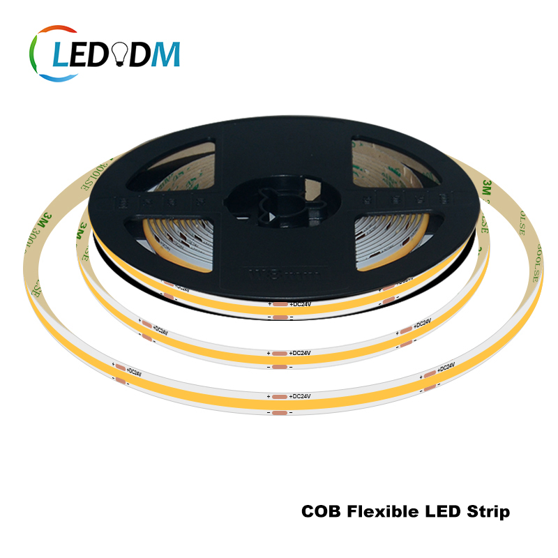 Dim to Warm 5V Brightest Dimmable Rgbic Smart Buy COB LED Strip China DC12V Double Row 48V COB LED Strip with ETL CE Rhos
