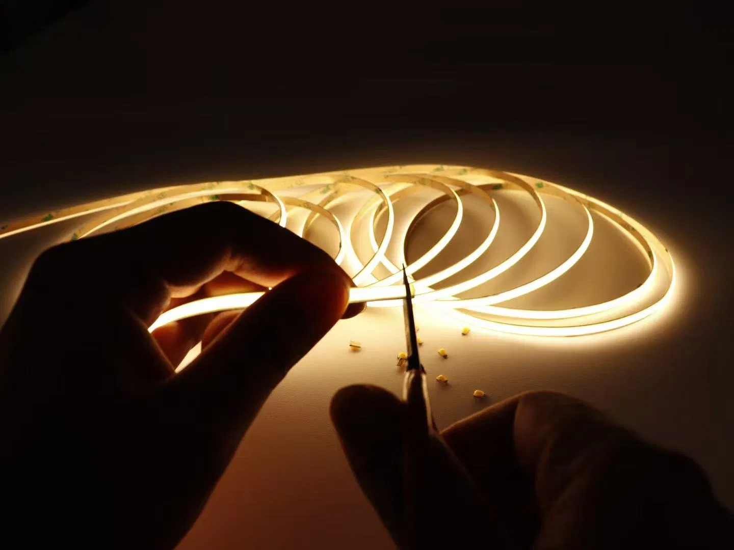 Flexible LED COB Strip Lighting for Outdoor Cold White Illumination