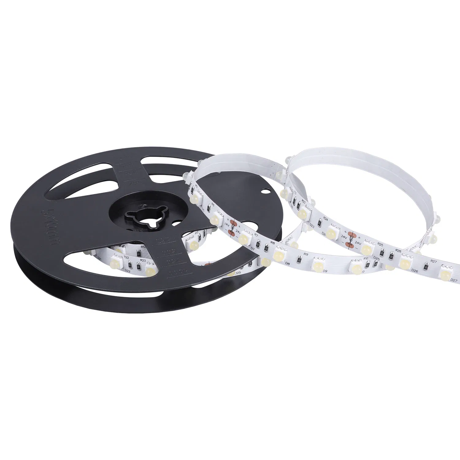 Ultra narrow beam angle 30 degree 60led/m 24VDC SMD5050 led strip with lens