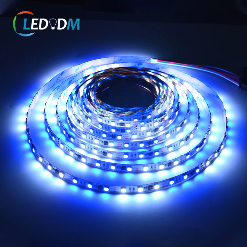 China Wholesale Factory 24V Ws2811 Ws2811b SMD5050 RGB Pixel Addressable LED Light Strips for Lighting Projects