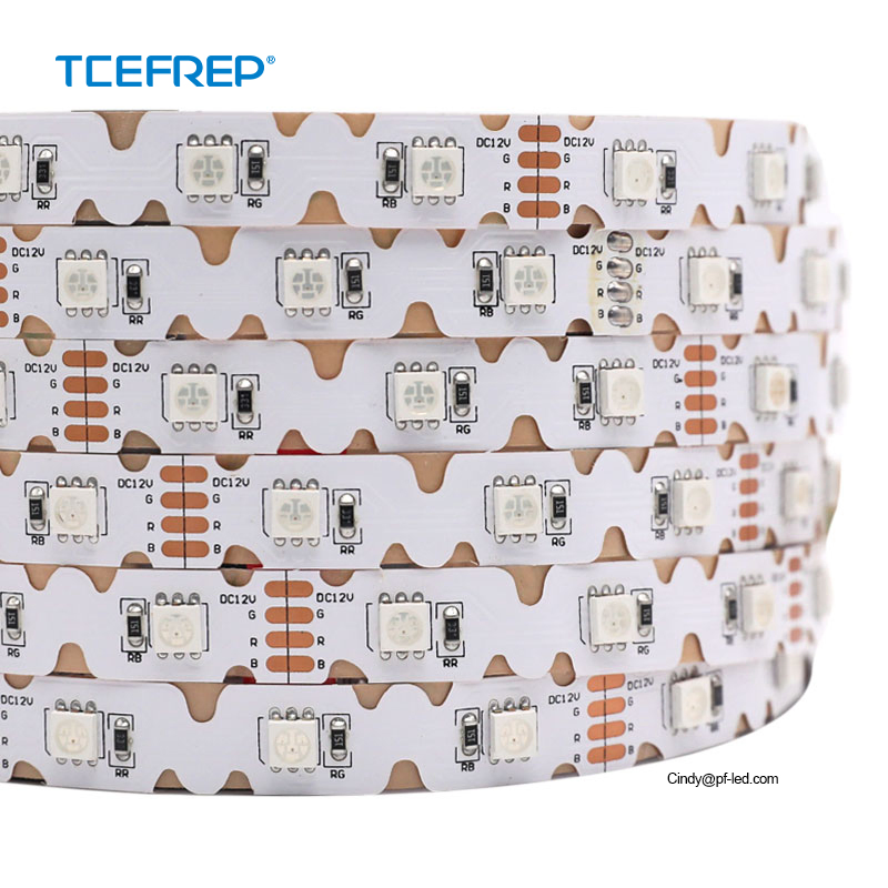 S-Shape Zigzag 60 LED RGB Color Changing Flexible Strip