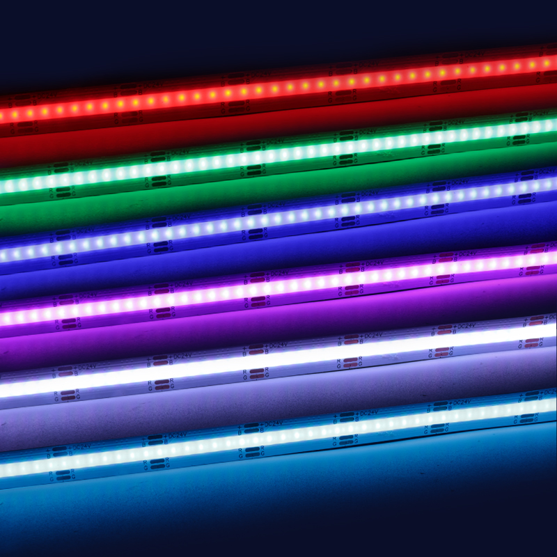 COB LED Strip Light 450/480/810/840 Leds/m High Density Energy Saving App Control Music Sync RGB LED Tape TV Backlight Ceiling Lighting OEM ODM Custom