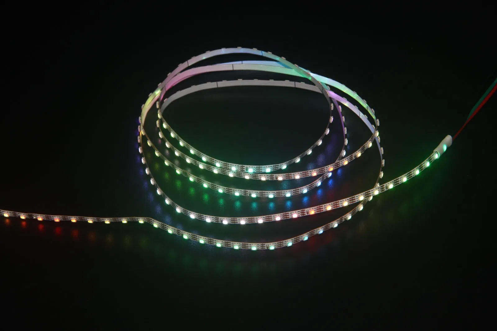 Individually Addressable 5V RGB Flex Strip - 4mm Ultra Narrow, 3-Wire, SMD2427 Chip