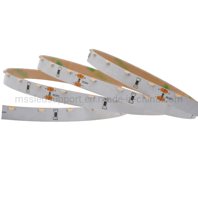 60LEDs 6W SMD 3014 DC24V Side Emitting LED Strip Tape with Low Voltage