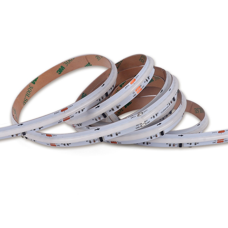 ETL CE Ukca Listed RGB+IC COB LED Strip Lights Addressable 576LEDs/M Flexible LED Strip Lights for Bedroom Kitchen Cabinet Home Lighting