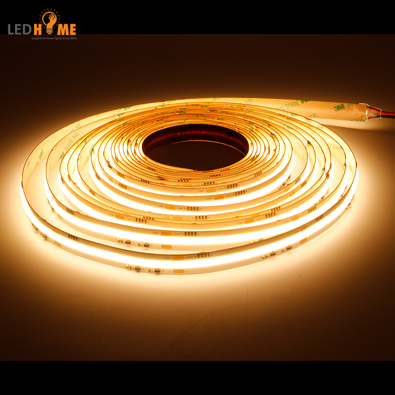 12V 24V Dim to Warm Strip Tape Light Home TV Back Light COB Strip