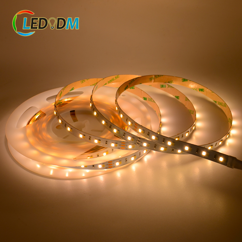 High Brightness CCT Tunable White 2835 24V 60LEDs 120LEDs/M LED Strip LED Light