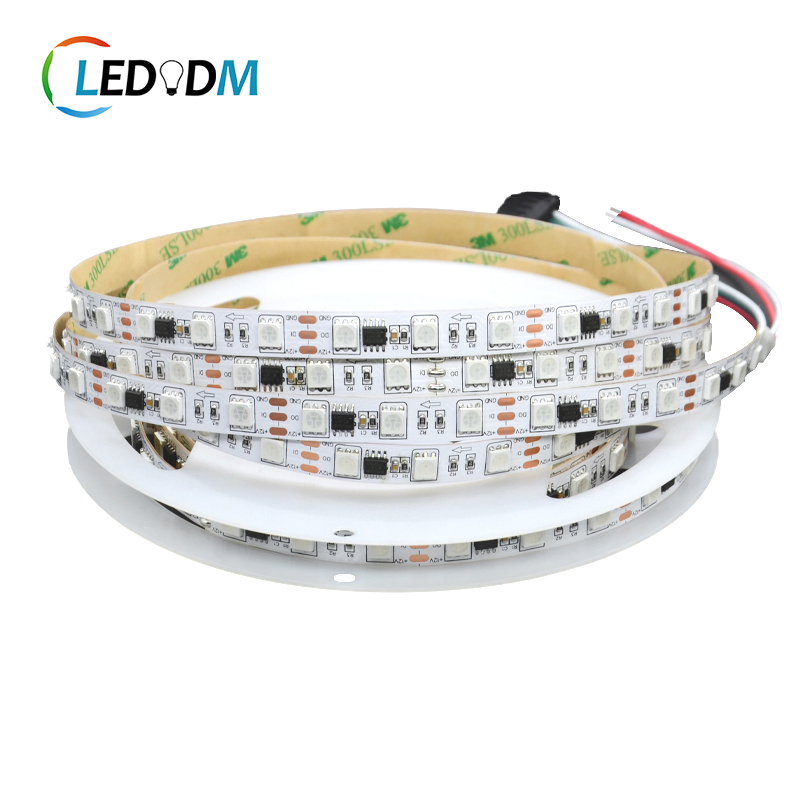 Spi Ws2811 IC Addressable Dream Color RGB 60LEDs/M 12V 24V Smart Digital LED Strip