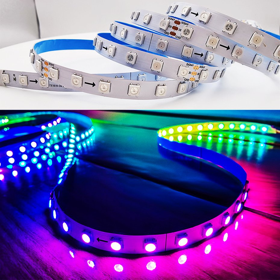 Factory Sale Customization Addressable LED RGB Strip Made in China for Outdoor Indoor Decor