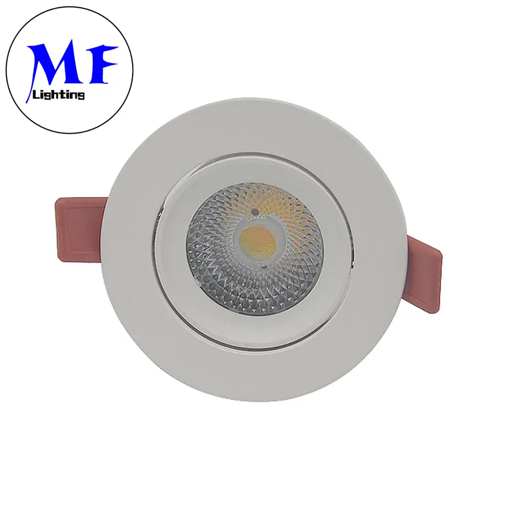 Factory Price LED 8W CE/ RoHS 24V Tunable White Flicker Free 5 Years Warranty Lamp Aluminum Frame Recessed COB LED Indoor Ceiling Down Light