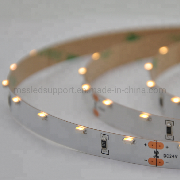 60LEDs 6W SMD 3014 DC24V Side Emitting LED Strip Tape with Low Voltage
