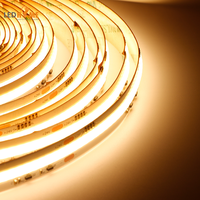 12V 24V Dim to Warm Strip Tape Light Home TV Back Light COB Strip