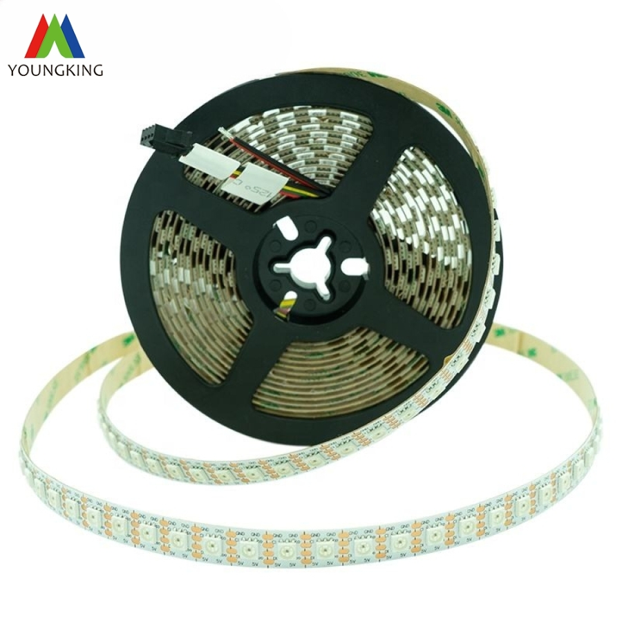 Addressable LED Strip Magic LED Strip 96 LEDs/M Bulit-in IC Apa102 5050 RGB 5V 12mm PCB RGB LED Strip