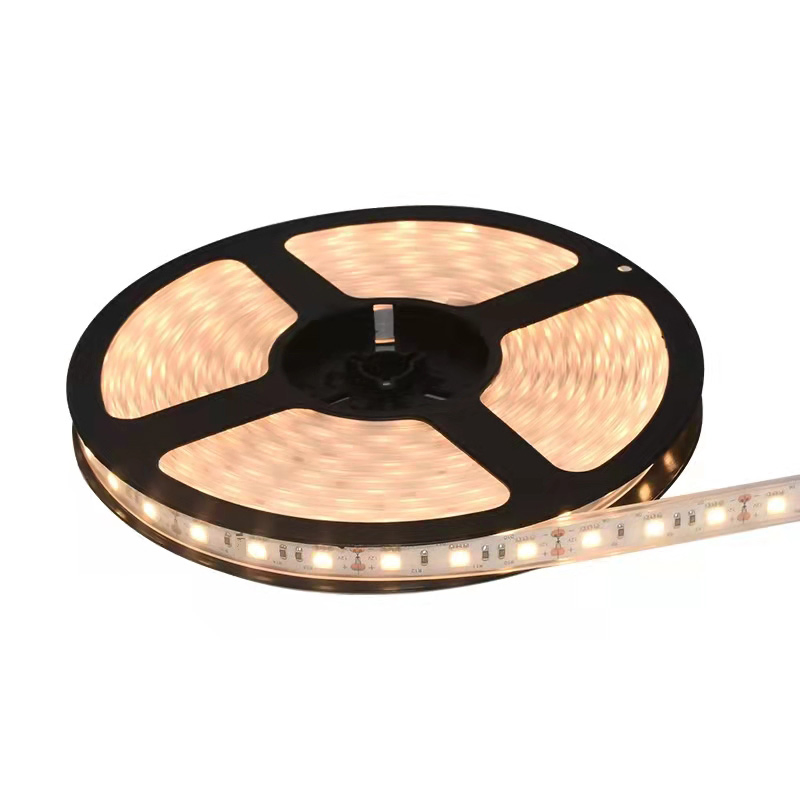 Three-Color Tunnable Constant Current Flexible SMD2835 Linear LED Strip for Office Corridor Groove Tube Light