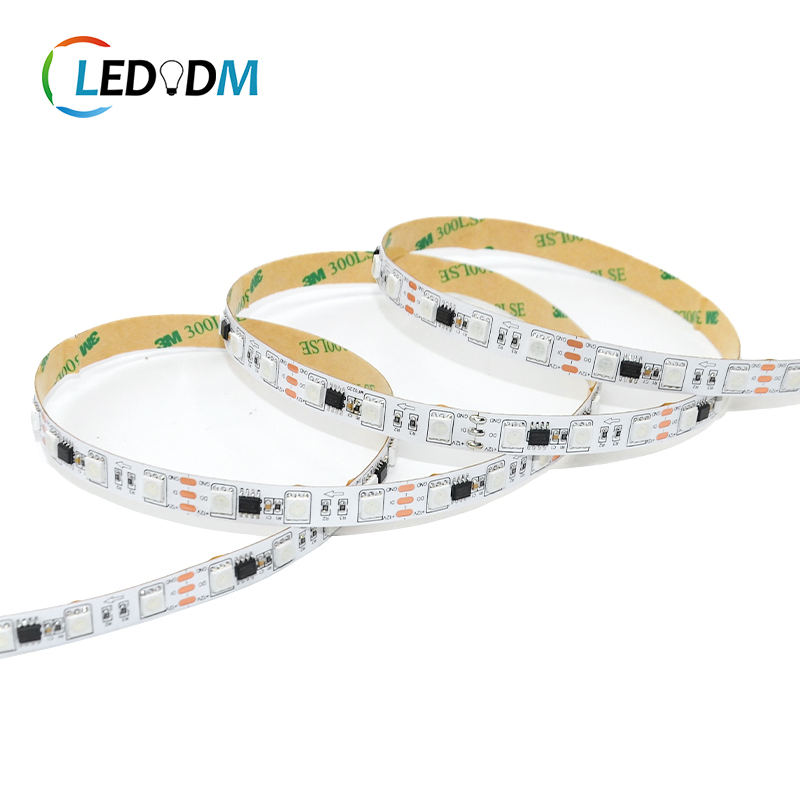 China Wholesale Factory 24V Ws2811 Ws2811b SMD5050 RGB Pixel Addressable LED Light Strips for Lighting Projects