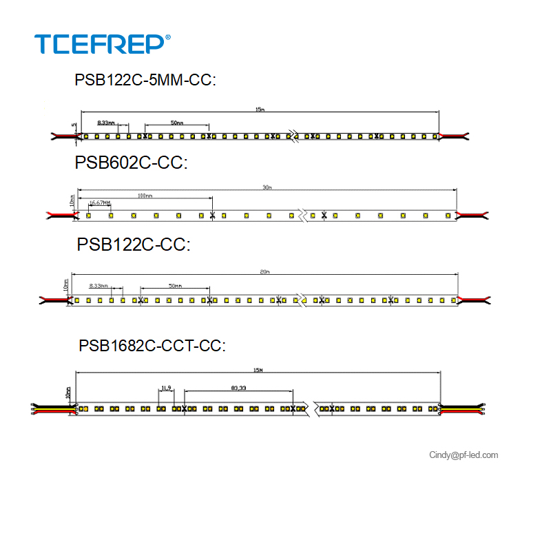 120LEDs/M SMD2835 Built-in 20m Long Constant Current LED Strip Light