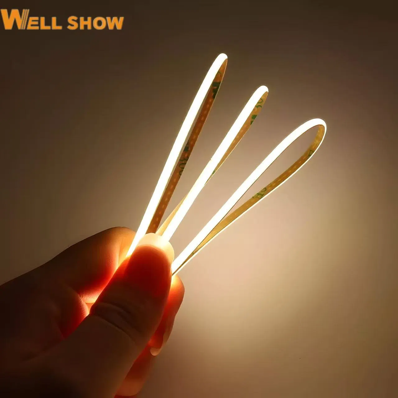 for Home Cabinet 3mm Ultra Narrow COB LED Strip Light Cuttable Strip