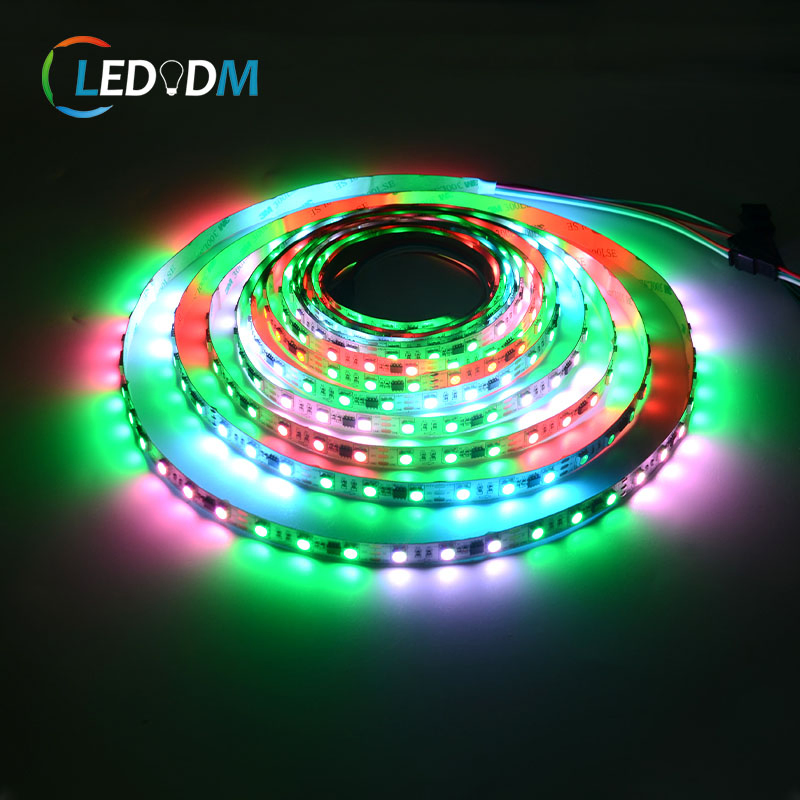 China Wholesale Factory 24V Ws2811 Ws2811b SMD5050 RGB Pixel Addressable LED Light Strips for Lighting Projects
