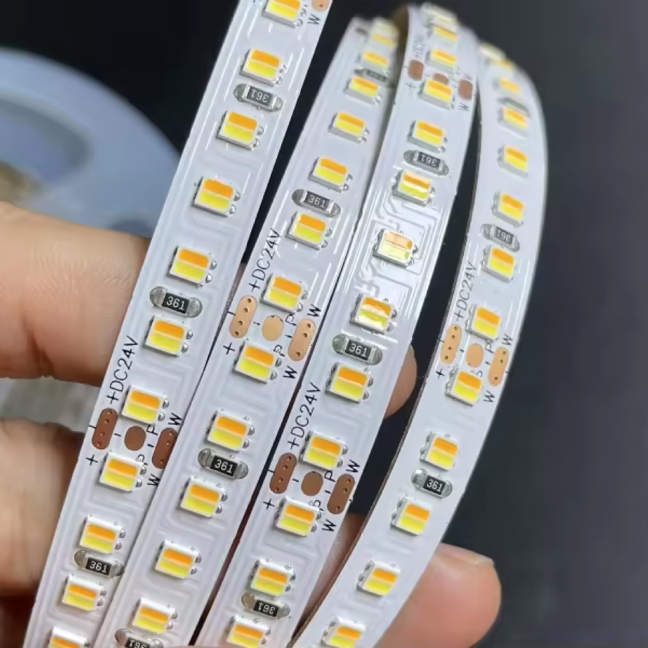 Tunable Dual White CCT Adjustable High Efficacy SMD 2835 LED Strip Light