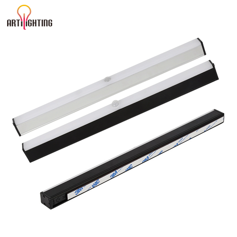 Rechargeable USB Motion Sensor Rigid Bar Strip Lamp LED Showcase Lighting for Shelf Cabinet