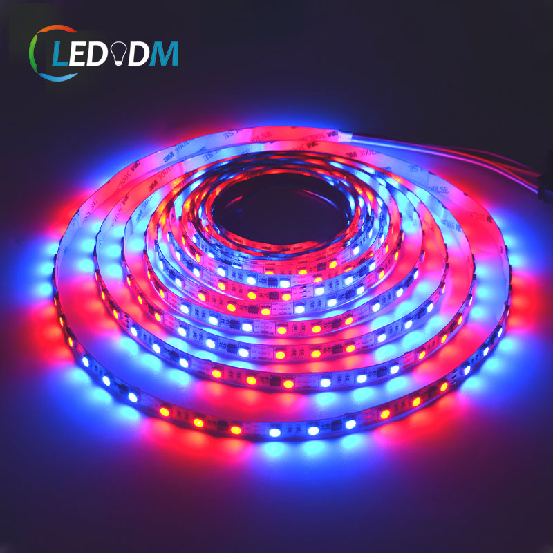 China Wholesale Factory 24V Ws2811 Ws2811b SMD5050 RGB Digital Addressable LED Lighting Strip (ETL CE)