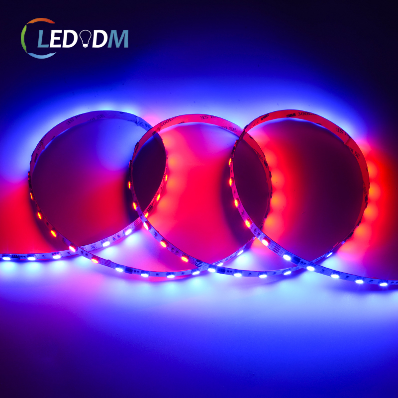 China Wholesale Factory 12V 24W TM1934 Ws2818 SMD5050 RGB Digital Addressable LED Strips for Lighting Projects