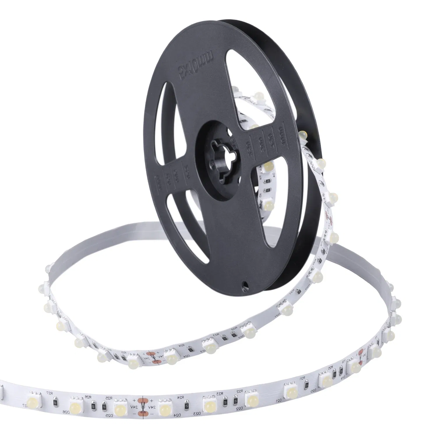 Ultra narrow beam angle 30 degree 60led/m 24VDC 5050 led strip with lens
