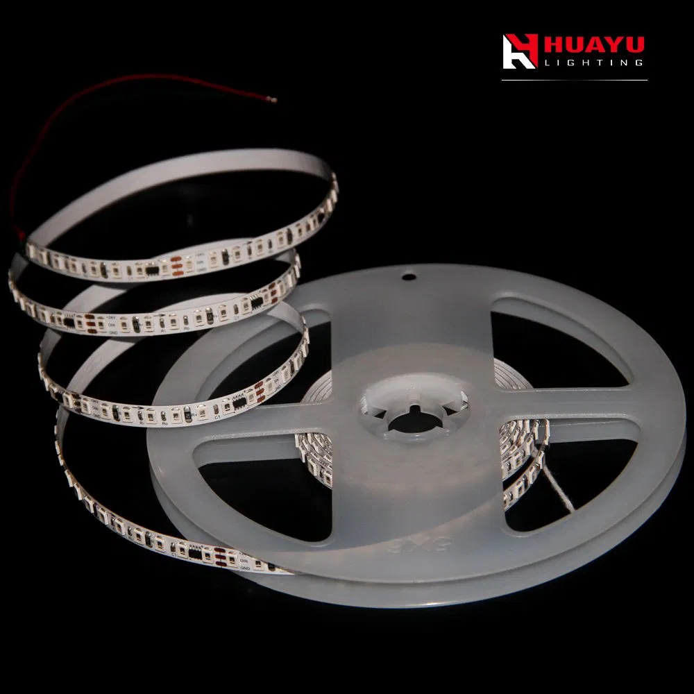 SMD2835 RGB LED Strip 24V 6mm Width 20IC/M Spi Addressable 3-Wire for Indoor/Outdoor Lighting