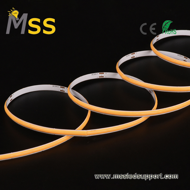 Custom High CRI 90 95 98 COB 2700K 3000K 4000K 6000K Ultra Narrow 5mm 4mm 3mm COB LED Strip for Cove Lighting