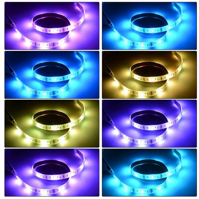5050RGB5V12V Magic Light Strip with Ultra-Narrow Plate 5mm6mm Speaker Gaming Table and Chair