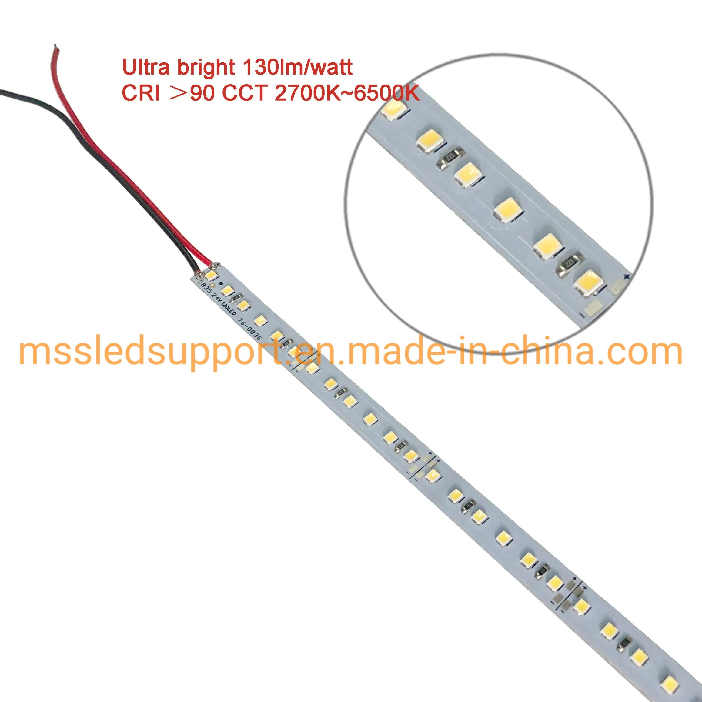 2835 5630 120LED 72LED 60LED Ww Cw Rigid LED Strips 12V 5730 LED Bar Rigid LED Strip for Cupboard