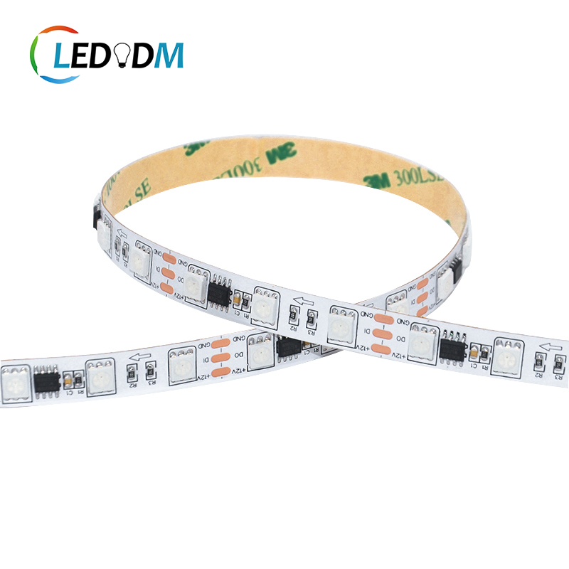 China Wholesale Factory 24V Ws2811 Ws2811b SMD5050 RGB Digital Addressable LED Lighting Strip (ETL CE)