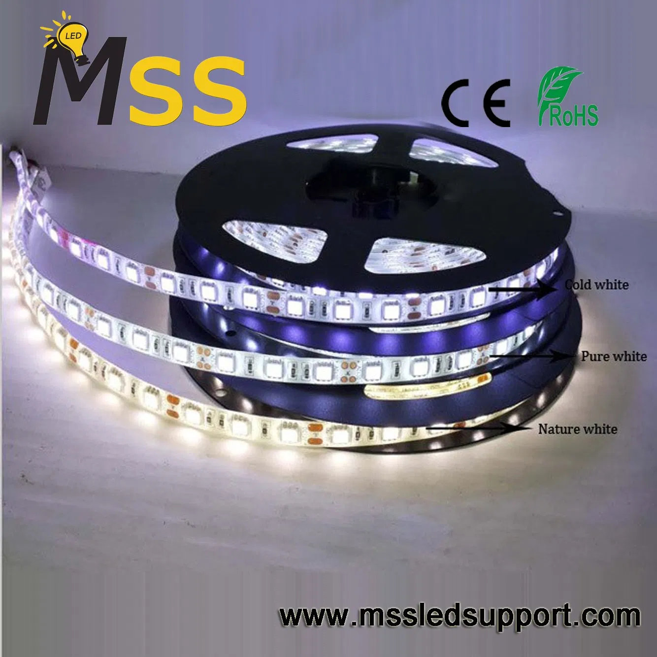 DC12V Nonwaterproof White 5050 60LED/M LED Tape